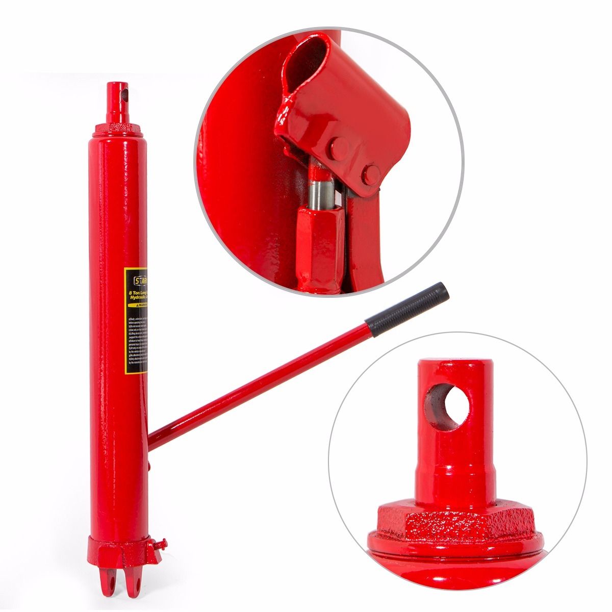 Stark USA 56019 8 ton Long Manual Hydraulic Ram Jack Pump Engine Lift
