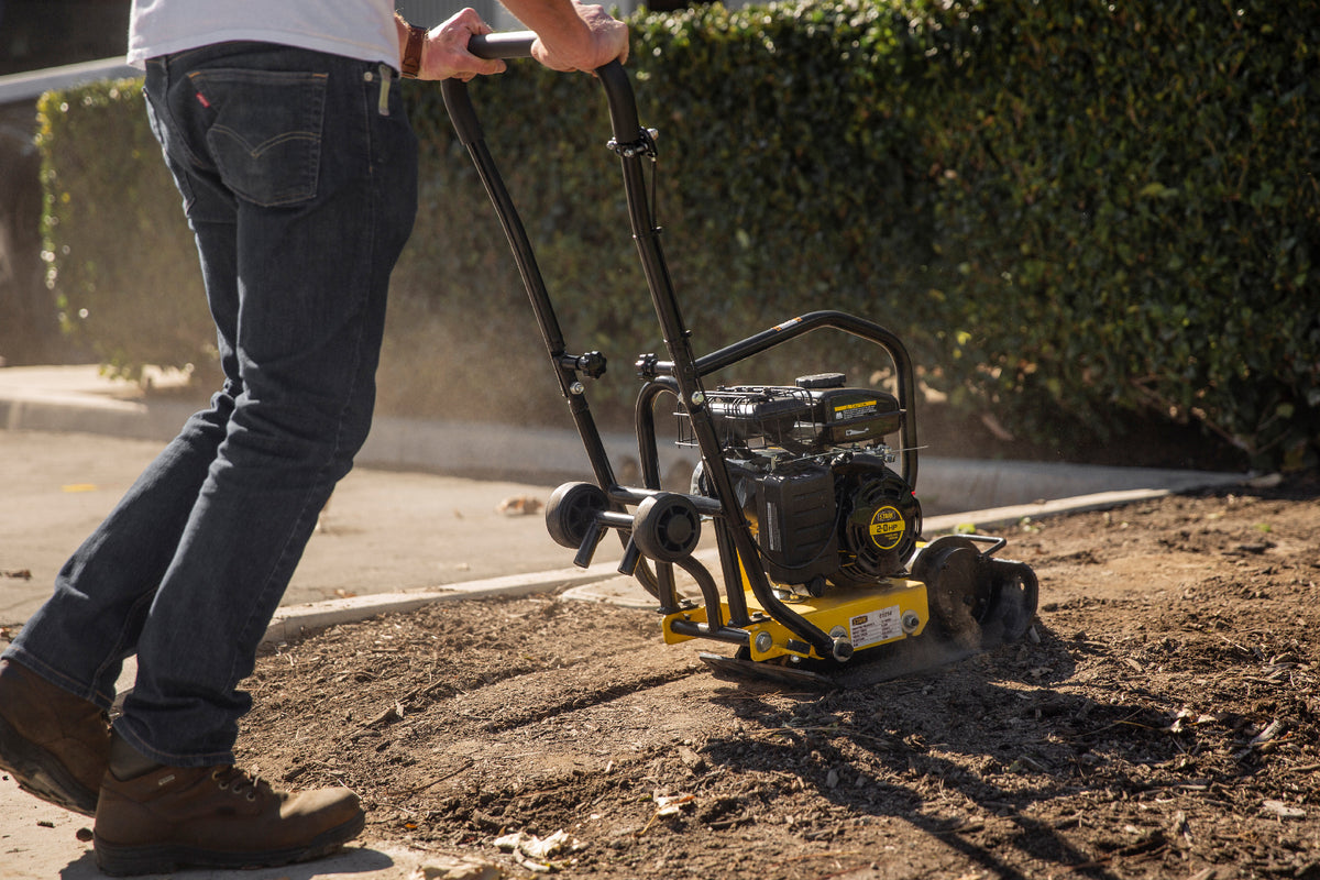 Compaction Walk Behind Stark USA 2HP Walk Behind 5200VPM Plate Compactor 79cc 2000lb
