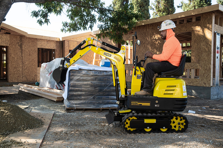 Stark USA 10HP Mini Excavator Hydraulic Digger 306cc Gas Engine Tracke