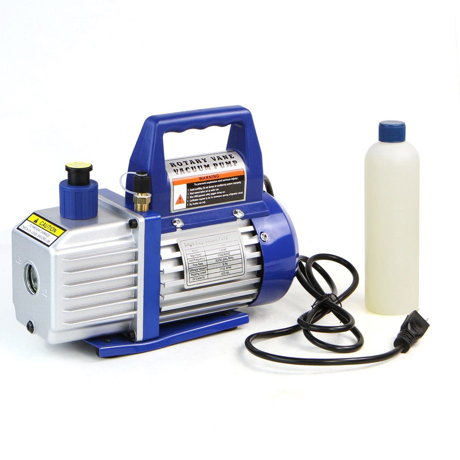 thumbnail image 2 of SEGAWE 3.5 CFM Rotary Vane Vacuum Pump – 1/4 HP, HVAC R134a A/C, With Oil, MPN S-D1-1090A 2 of 4
