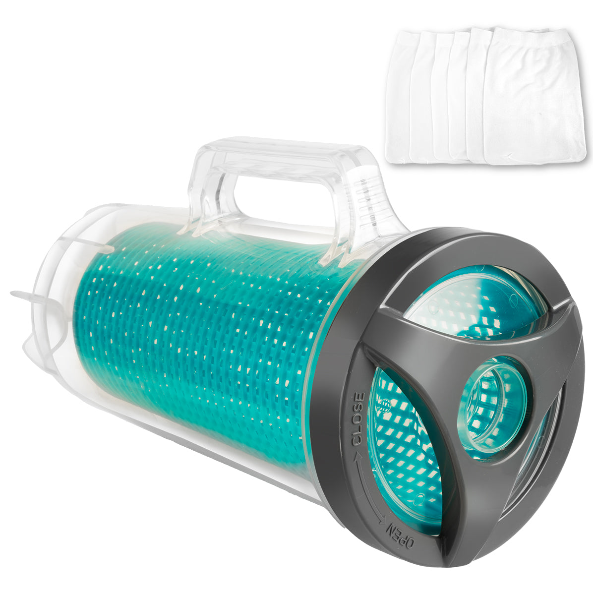 Pool Canier XtremepowerUS Pool Leaf Canister with Basket & Skimmer (6 Sock) – Stark USA