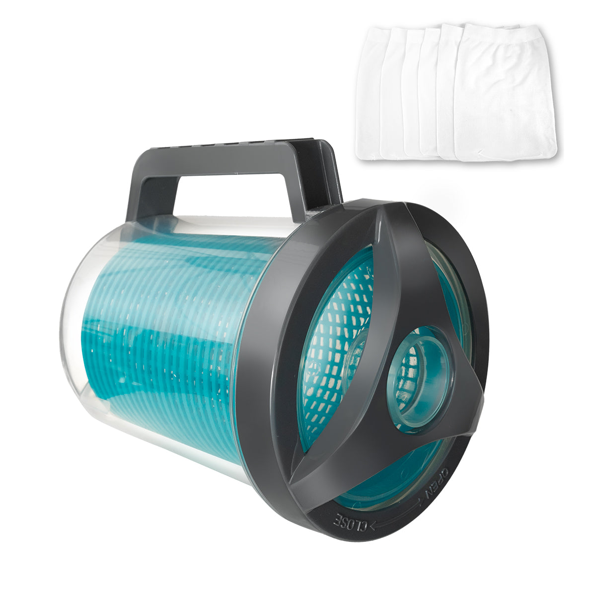 Pool Canier XtremepowerUS Pool Inline Leaf Canister with Basket & Skimmer (6 Sock ...