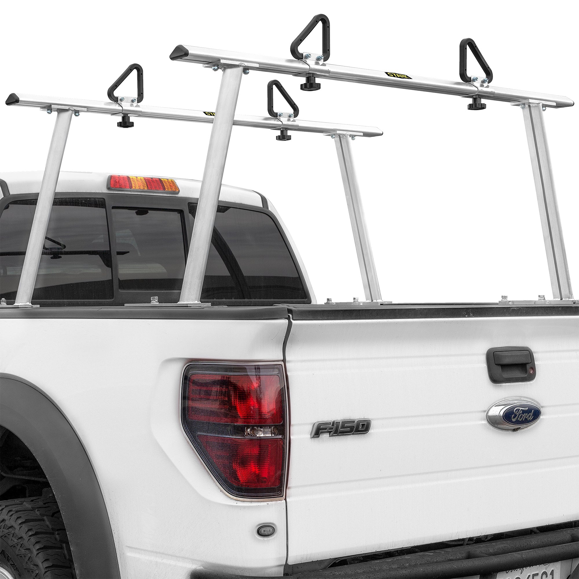 Stark USA 26507 Adjustable Aluminum Pickup Truck Ladder Racks 1000lb U