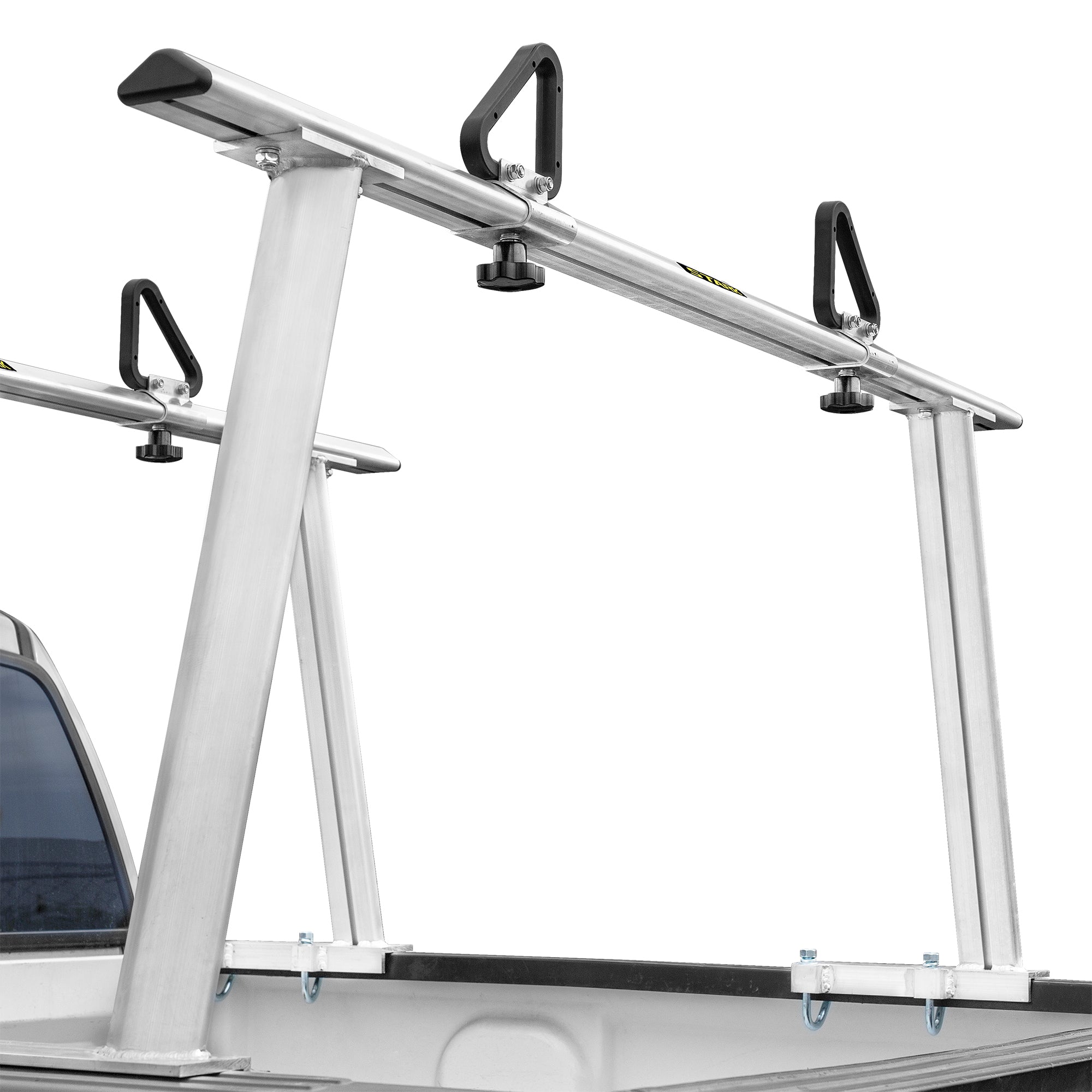 Stark USA 26507 Adjustable Aluminum Pickup Truck Ladder Racks 1000lb U