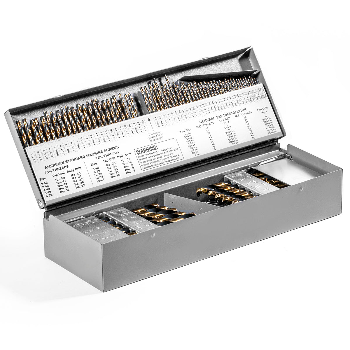 Index > Kit Stark USA 30003 115pc Metal Fractionaldrill Index Chart BIT Set Kit Fo