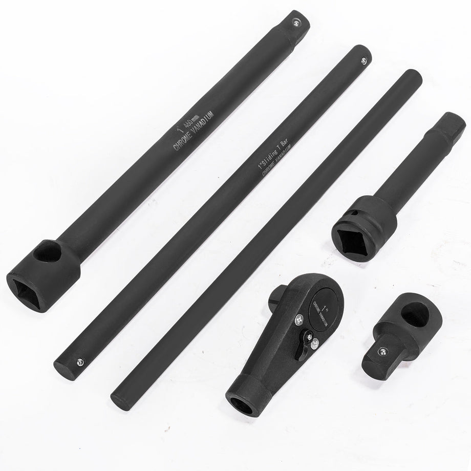 TOMMARS 3/4 Zoll Antrieb Steckschlüssel-Set 8-teilig – Extra Tief Für Radmuttern, Achse & Schwere Arbeiten
