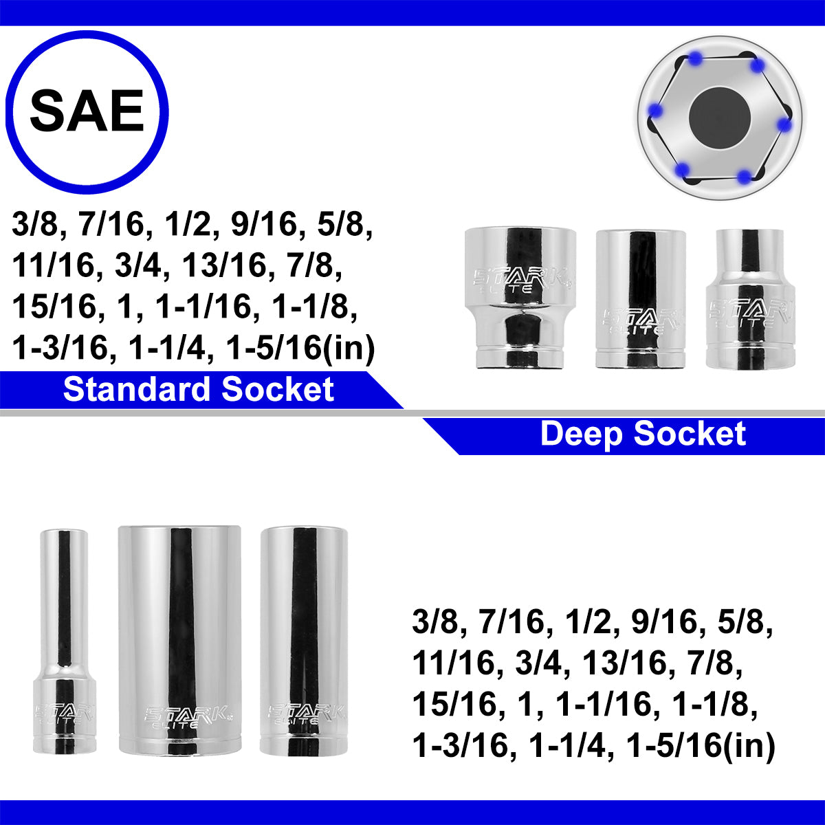 Stark USA 35302 84pc 1/2