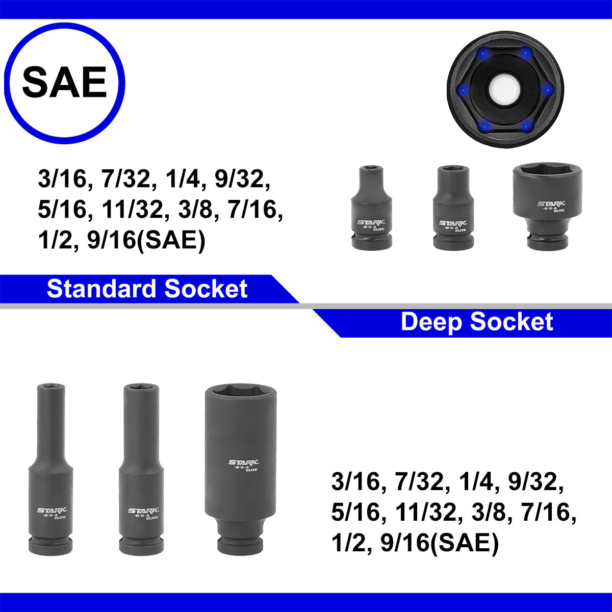 Stark USA 35709 53pc 1/4