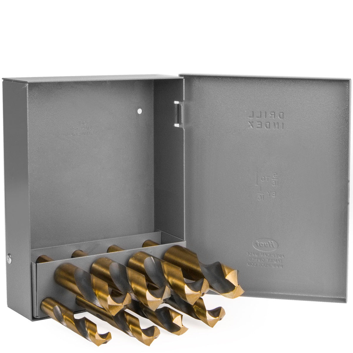Jumbo Bit Rack Stark USA 31654 8pc Jumbo Silver & Demingdrill Bit Set Index 9/16