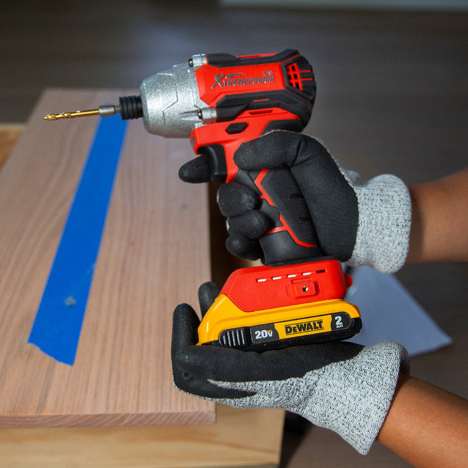 Xtremepowerus 20-Volt Max Li-ion Brushless Cordless Impact Drill 1/2 in. Chuck LED Power Drill 2 Ah Battery, Charger & Bag