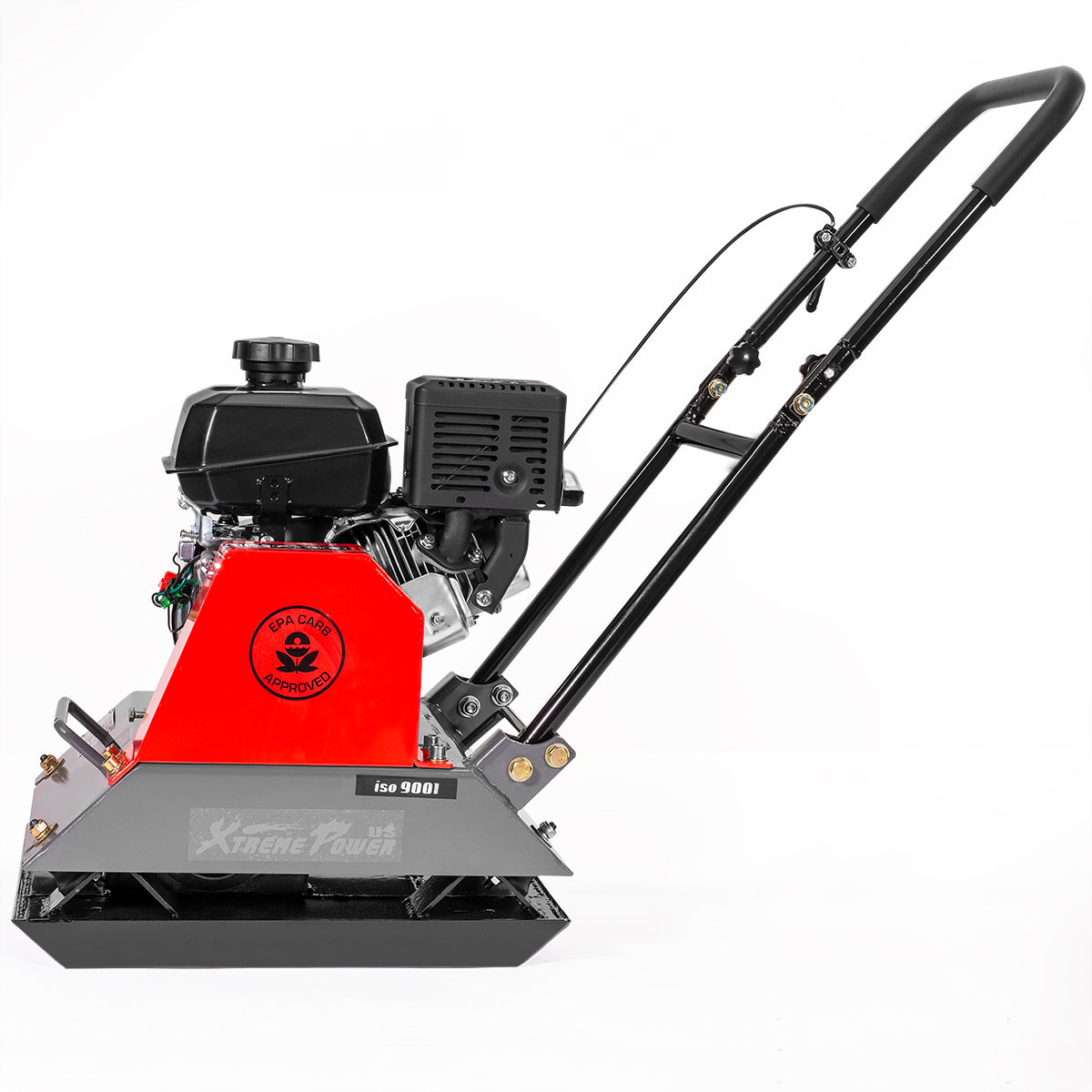 XtremepowerUS 61019 6HP Plate Compactor Gas Powered Vibration Compacti ...