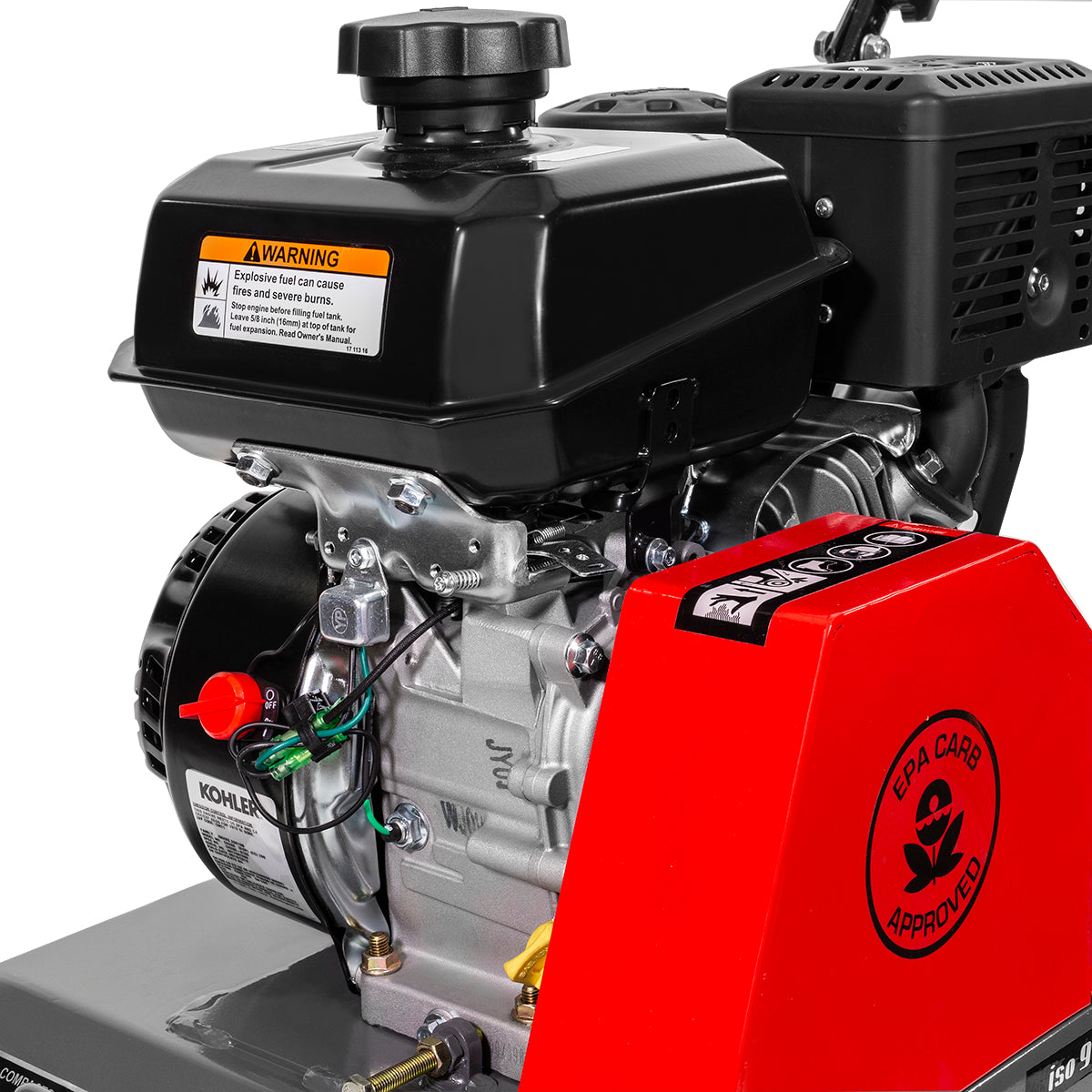 XtremepowerUS 61019 6HP Plate Compactor Gas Powered Vibration Compacti ...
