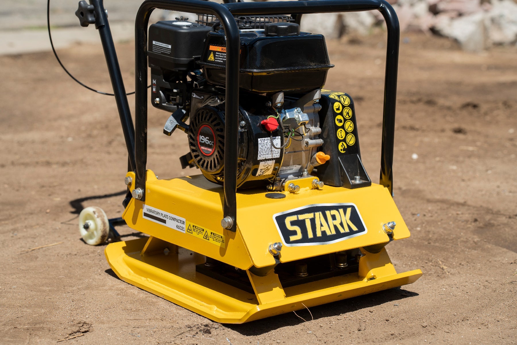 Stark USA KIT61021 Plate Compactor Gas 6.5hp 196cc Vibratory Construct