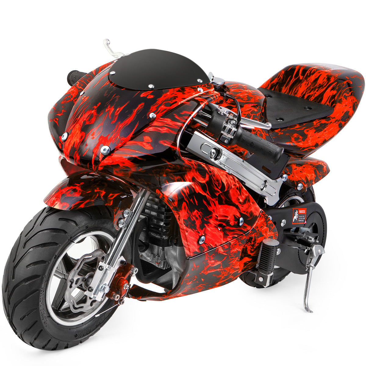 XtremepowerUS Mini motocicleta prémium de bolsillo a gasolina de 40 cc, con  motor de 4 tiempos para niños, con asiento acolchado aprobada por la EPA