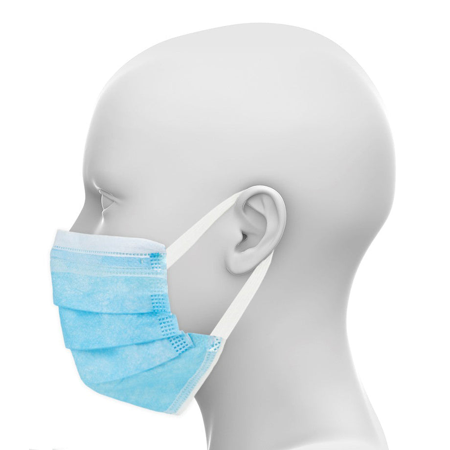 Disposable 3-Ply Protective Face Masks - 50 Ct - 21st Century Smoke